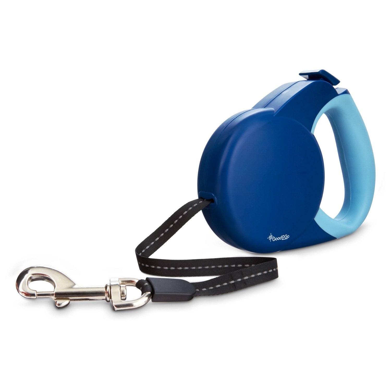 slide 1 of 1, Good2Go Retractable Blue Dog Leash, MED