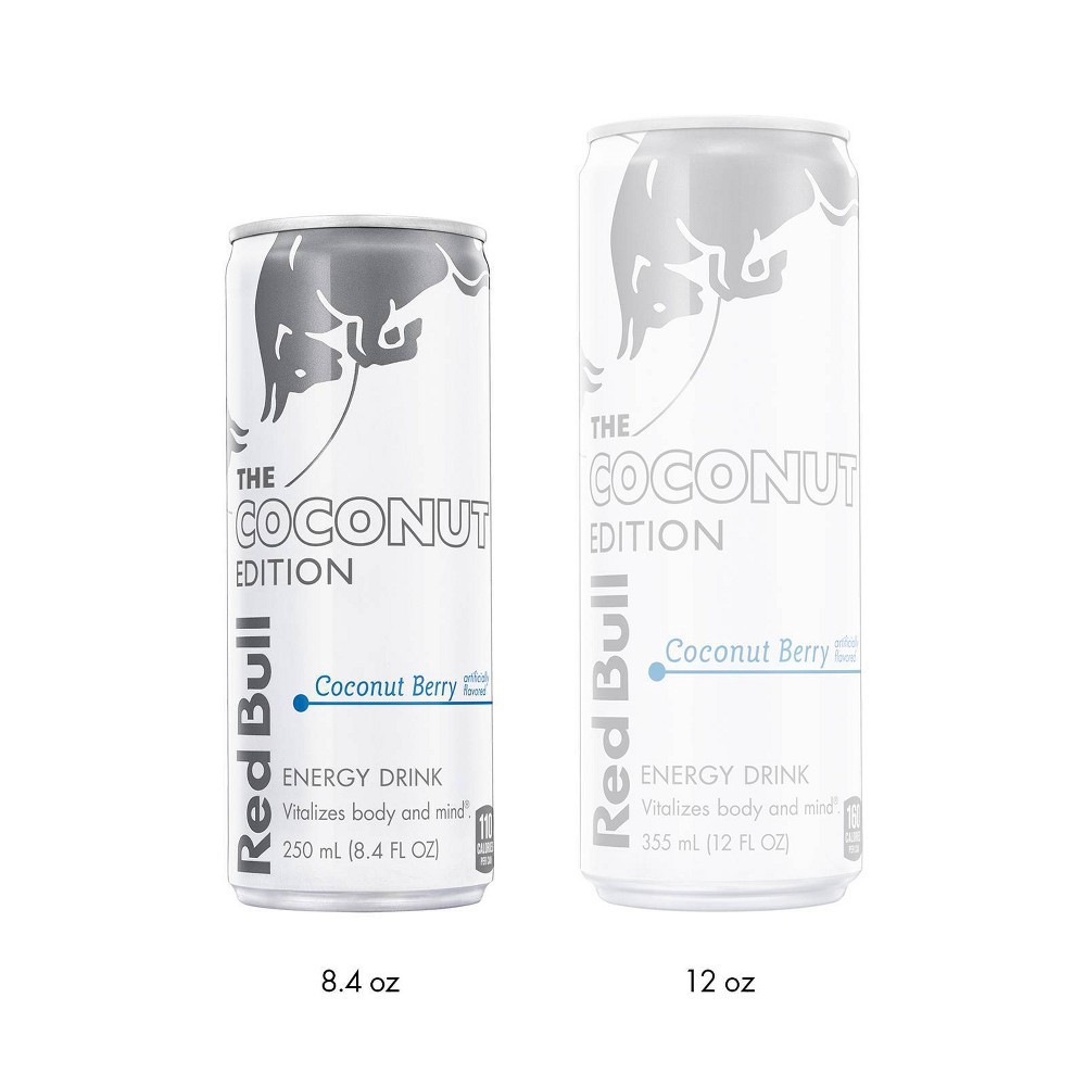 slide 4 of 5, Red Bull Coconut Edition Sugarfree Energy Drink - 12pk/8.4 fl oz Cans, 12 ct; 8.4 fl oz