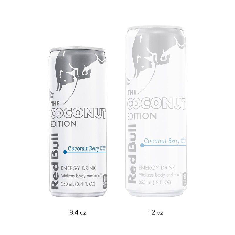 slide 2 of 3, Red Bull Coconut Edition Sugarfree Energy Drink - 8.4 fl oz Can, 8.4 fl oz