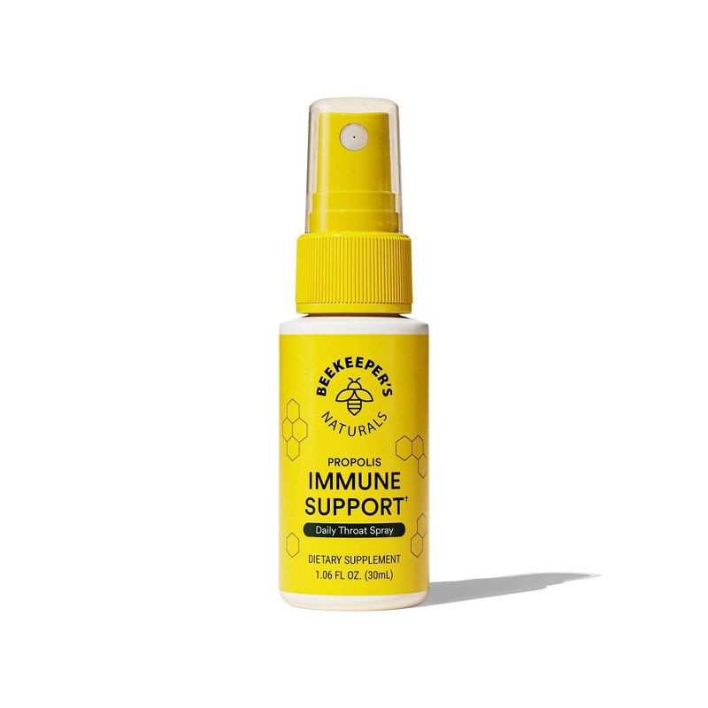 slide 1 of 3, Beekeepers Naturals Beekeeper's Naturals Propolis Immune Support Throat Spray - 1.06 fl oz, 1.06 fl oz