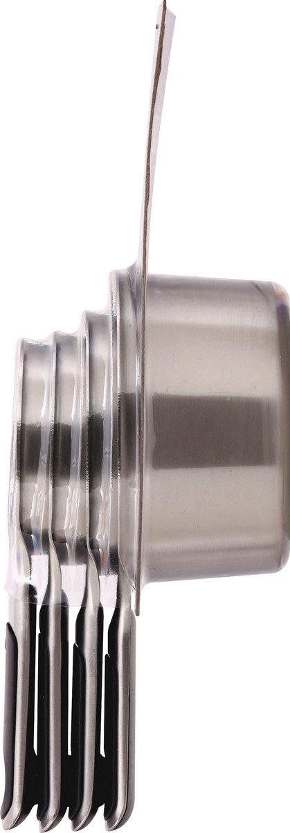slide 4 of 7, Good Grips Stainless Steel 4 Piece Measuring Cup Set 1 ea, 1 ct