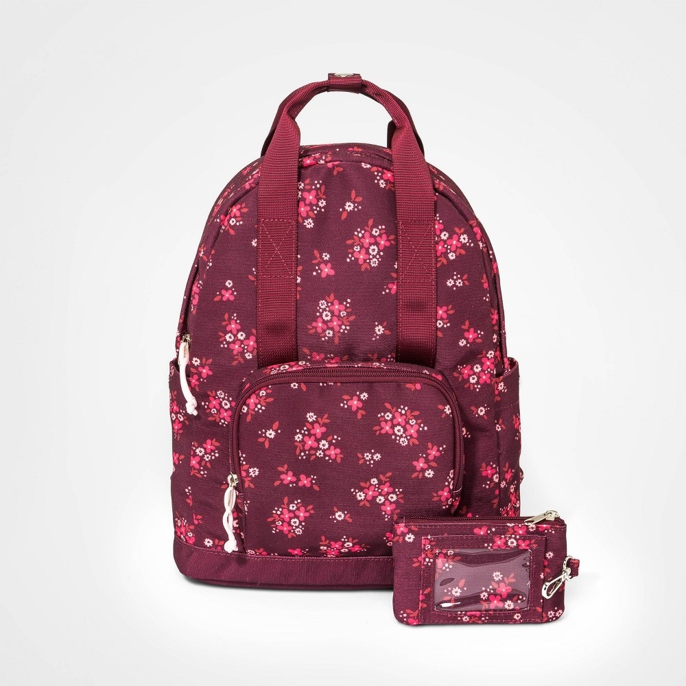 slide 3 of 3, Girls' Floral Backpack - Cat & Jack, 1 ct