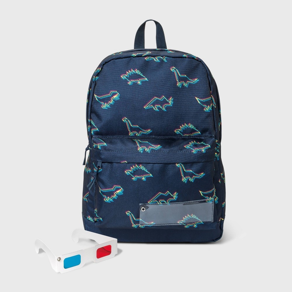 slide 2 of 3, Kids' Dino Backpack - Cat & Jack Blue, 1 ct