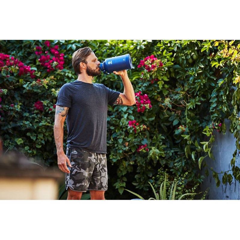 slide 6 of 6, Takeya 64oz Actives Insulated Stainless Steel Water Bottle with Spout Lid - Onyx, 64 oz