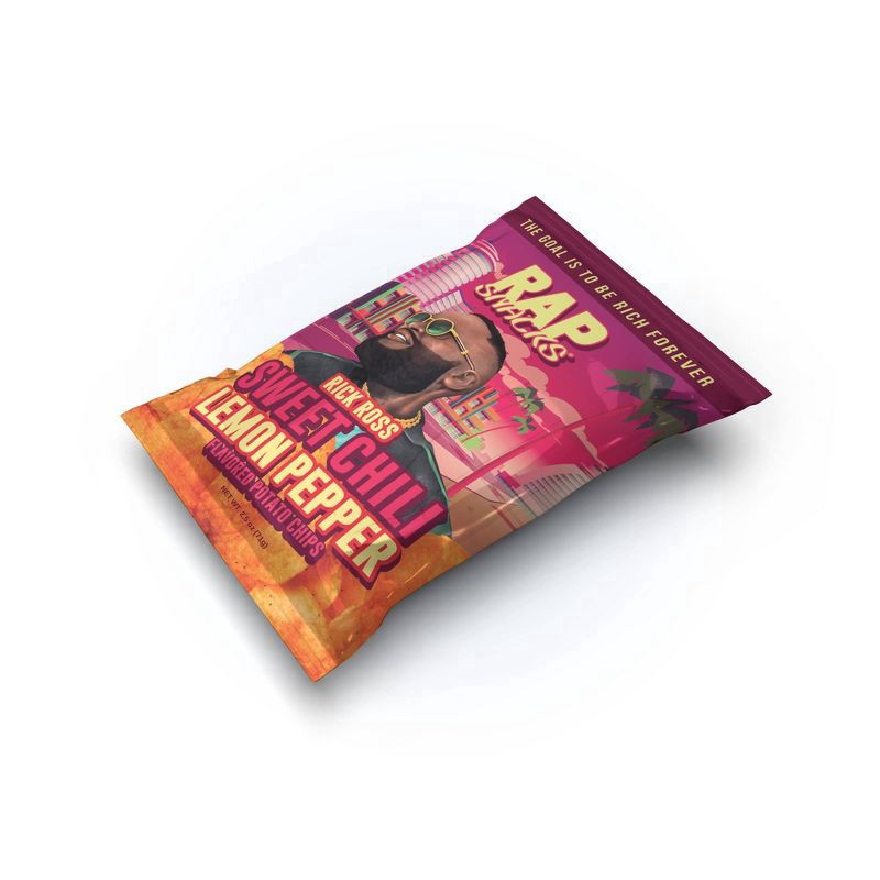 slide 2 of 3, Rap Snacks Rick Ross Sweet Chili Lemon Pepper Flavored Potato Chips 2.5 oz, 2.5 oz
