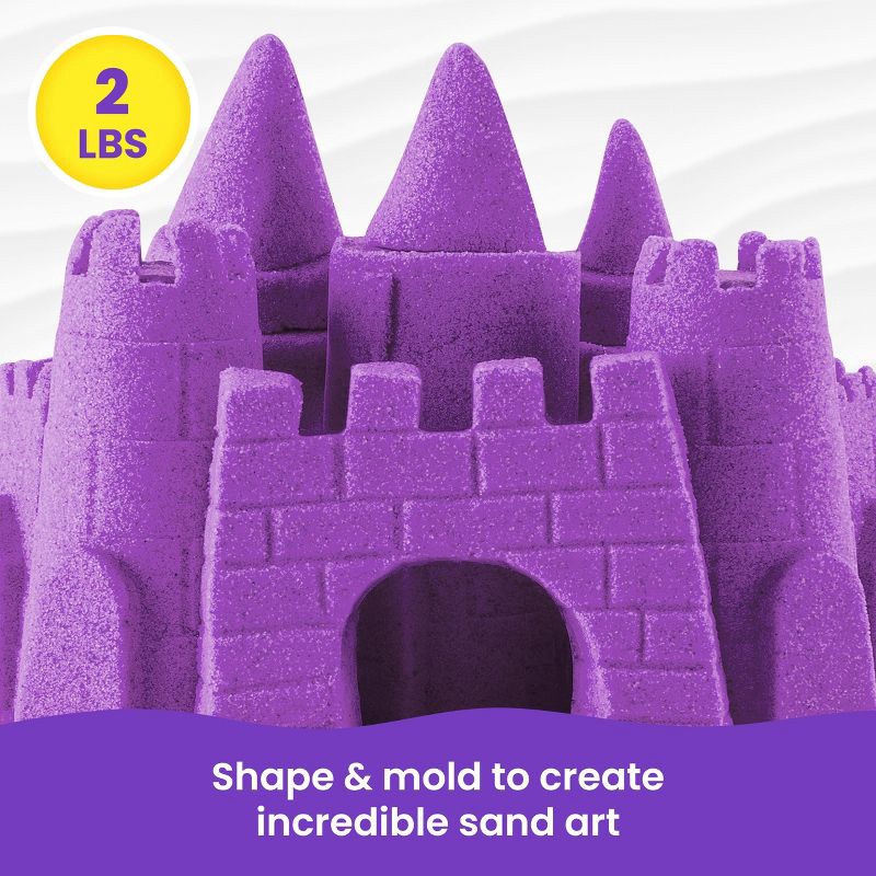 slide 3 of 9, Kinetic Sand Purple 2lb Bag, 2 lb