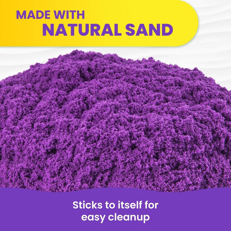slide 4 of 9, Kinetic Sand Purple 2lb Bag, 2 lb
