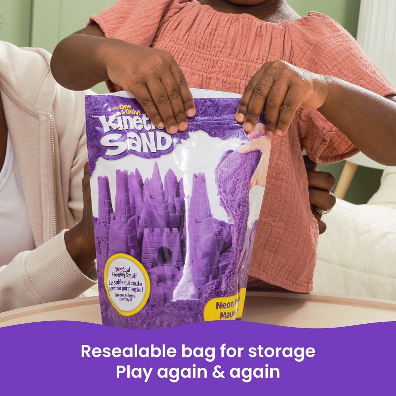 slide 9 of 9, Kinetic Sand Purple 2lb Bag, 2 lb