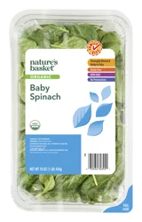 Nature's Basket Organic Baby Spinach