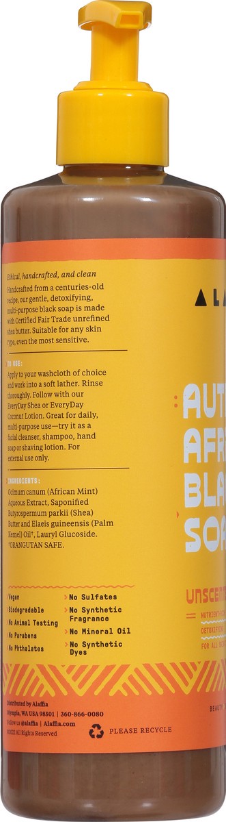 slide 7 of 9, Alaffia Authentic African Black Soap Unscented All-in-one Liquid Soap, 16 fl oz