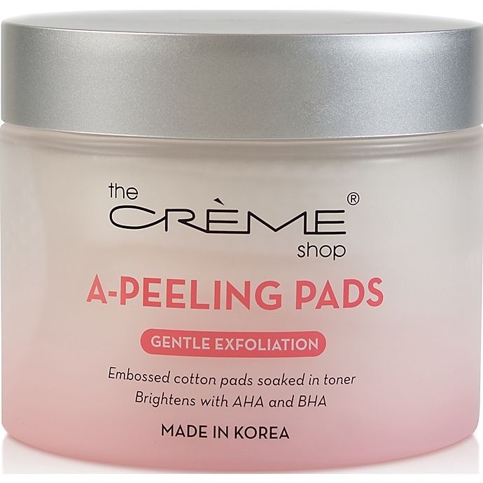 slide 1 of 1, The Crème Shop A Peeling Toner Soaked Pads, 60 ct