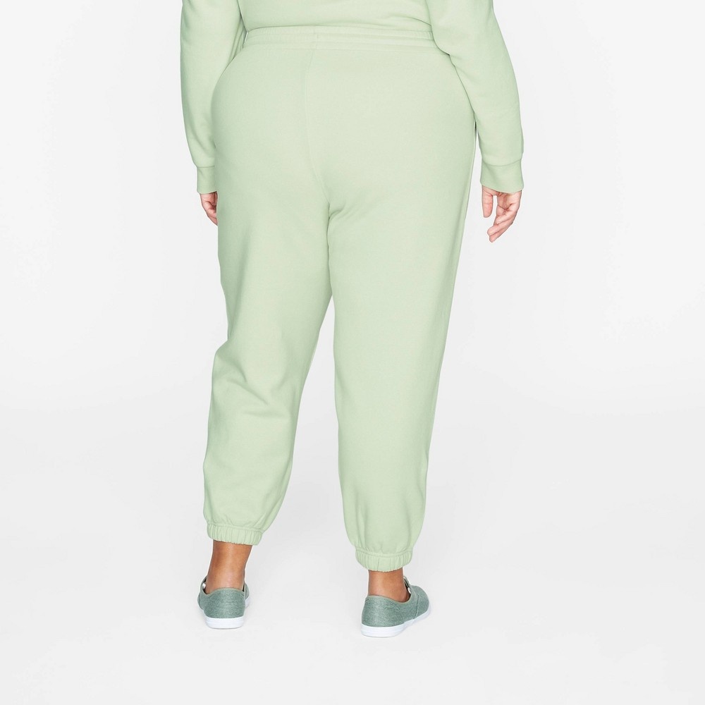 slide 2 of 3, Women's Plus Size High-Rise Utility Jogger Pants - Universal Thread Green 4X, 1 ct