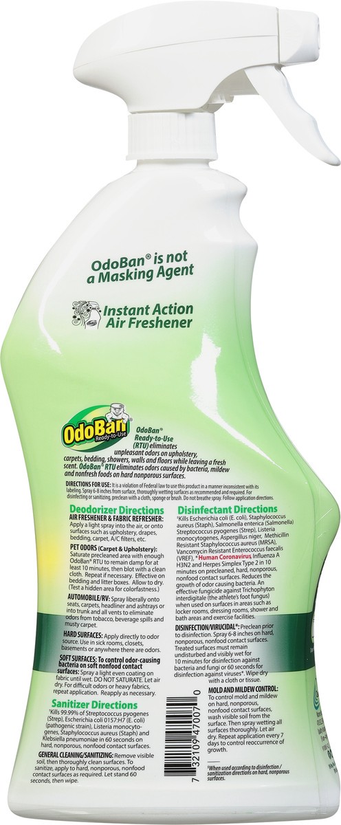 slide 5 of 9, OdoBan Eucalyptus ScentDisinfectant Spray, 32 oz