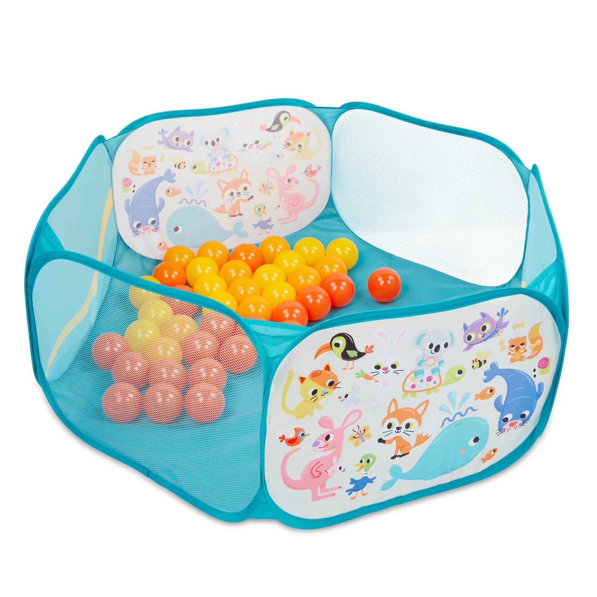 slide 1 of 4, B. play - Ball Pit with Balls - Mini Playspace, 1 ct