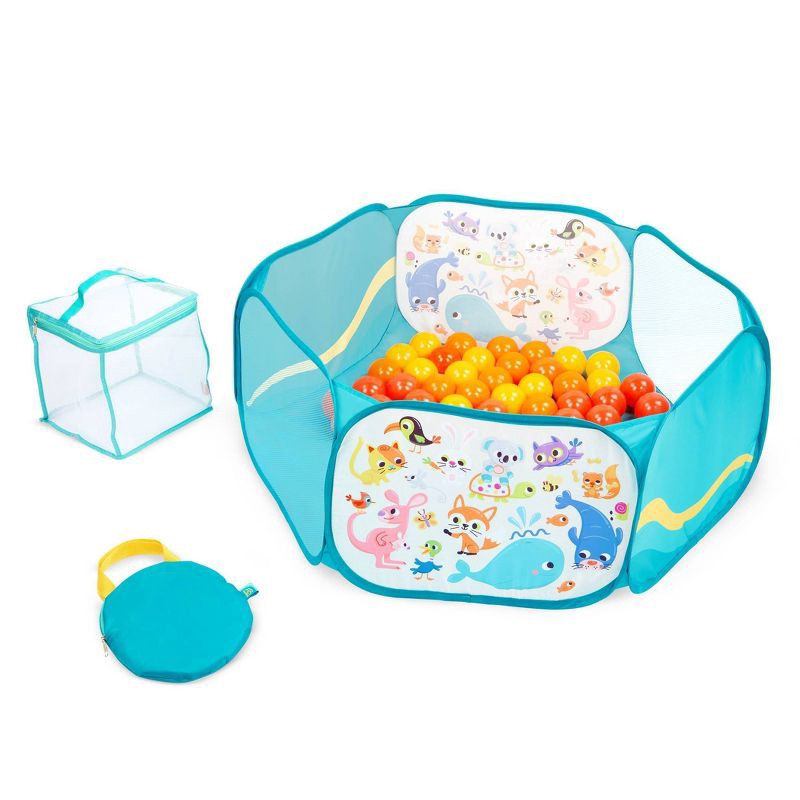 slide 1 of 5, B. toys - Ball Pit with Balls - Mini Playspace, 1 ct
