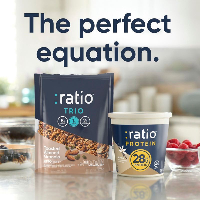 slide 4 of 7, :ratio PROTEIN Vanilla Probiotic Yogurt - 28g Protein 24oz, 28 gram, 24 oz