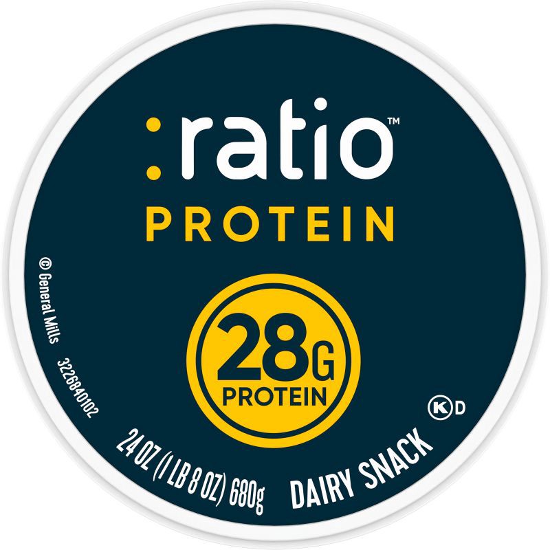 slide 7 of 7, :ratio PROTEIN Vanilla Probiotic Yogurt - 28g Protein 24oz, 28 gram, 24 oz