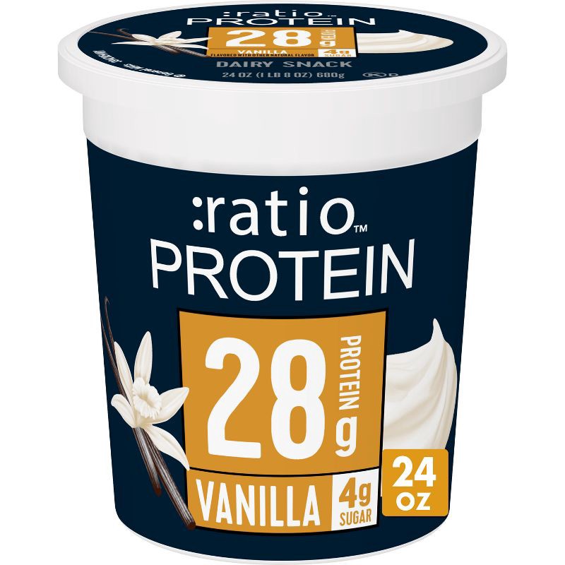 slide 1 of 10, :ratio PROTEIN Vanilla Yogurt - 24oz, 24 oz