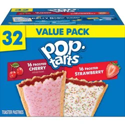 Pop-Tarts Frosted Cherry and Frosted Strawberry Pastry Variety Pack - 32ct / 54.1oz
