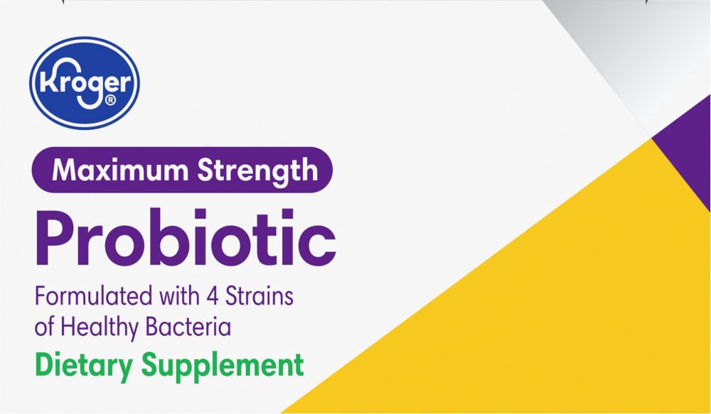slide 6 of 6, Kroger Maximum Strength Probiotic Dietary Supplement, 30 ct