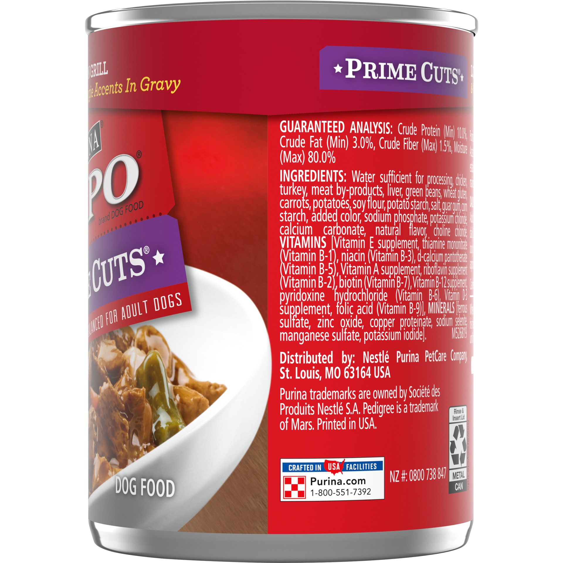 slide 3 of 7, Purina ALPO Prime Cuts London Grill Dog Food, 13.19 oz