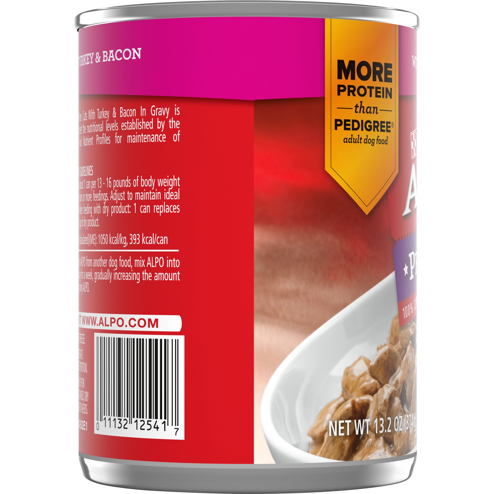 slide 5 of 7, Purina ALPO Prime Cuts with Turkey & Bacon in Gravy Dog Food, 13.2 oz