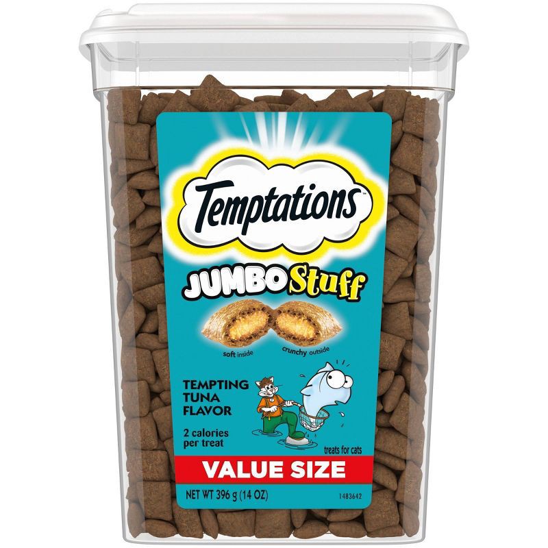 slide 1 of 10, Temptations Whiskas Jumbo Stuff Tempting Tuna Cat Treats - 14oz, 14 oz