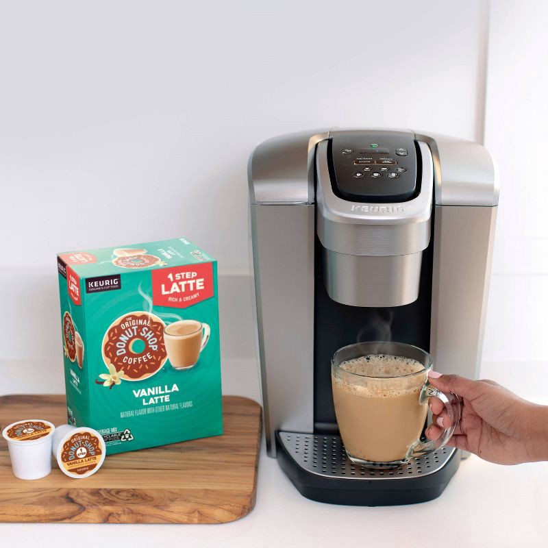 slide 5 of 13, The Original Donut Shop One Step Latte Vanilla Dark Roast- Keurig K-Cup Coffee Pods - 20ct, 20 ct