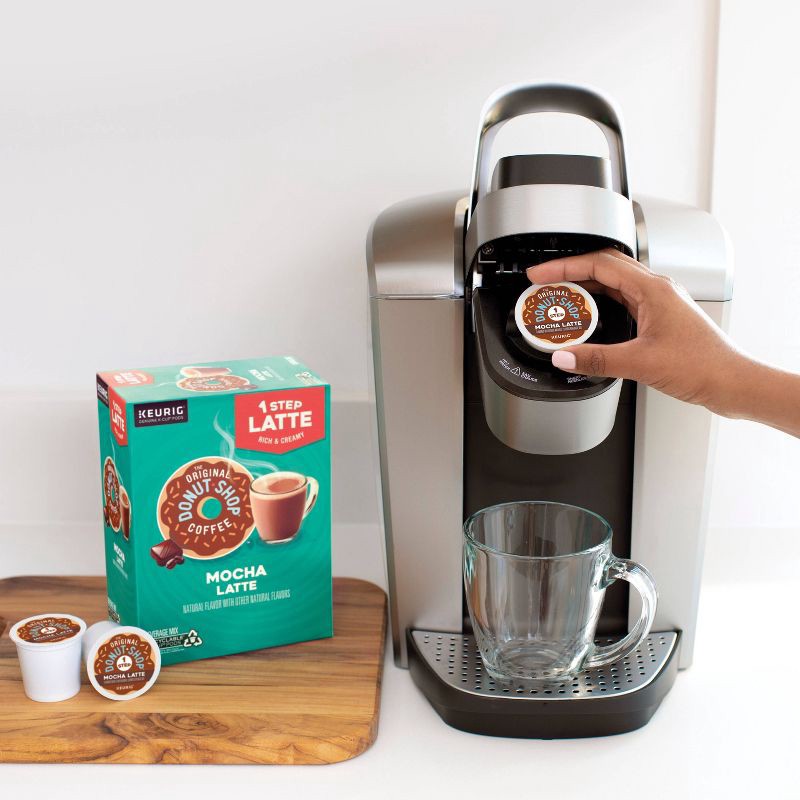 slide 5 of 12, The Original Donut Shop One Step Latte Mocha Dark Roast - Keurig K-Cup Coffee Pods - 20ct, 20 ct