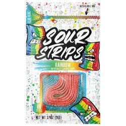 Sour Strips Rainbow Candy - 3.4oz