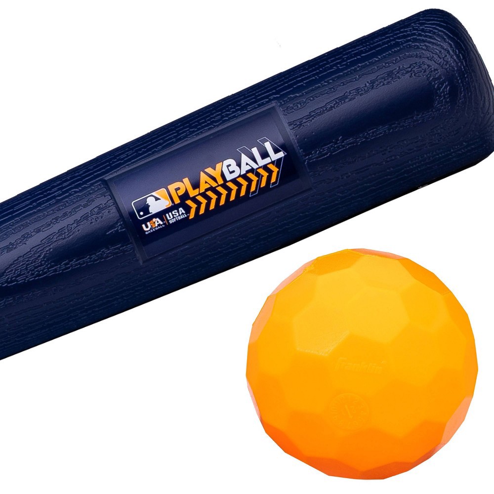 slide 6 of 7, Franklin Sports MLB Playball Slurve Bat and Ball, 1 ct