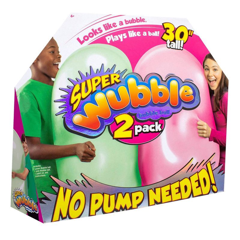 slide 2 of 6, Wubble Super Wubble Bubble Ball Assortment - 2pk: Outdoor Playground Toy, 2 ct