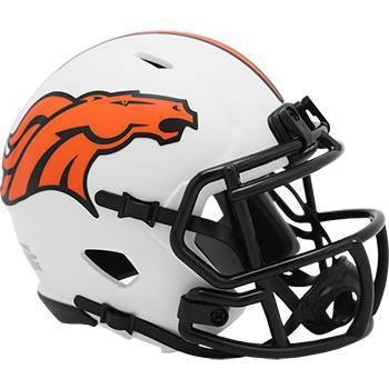 slide 1 of 1, NFL Denver Broncos Lunar Eclipse Mini Helmet, 1 ct