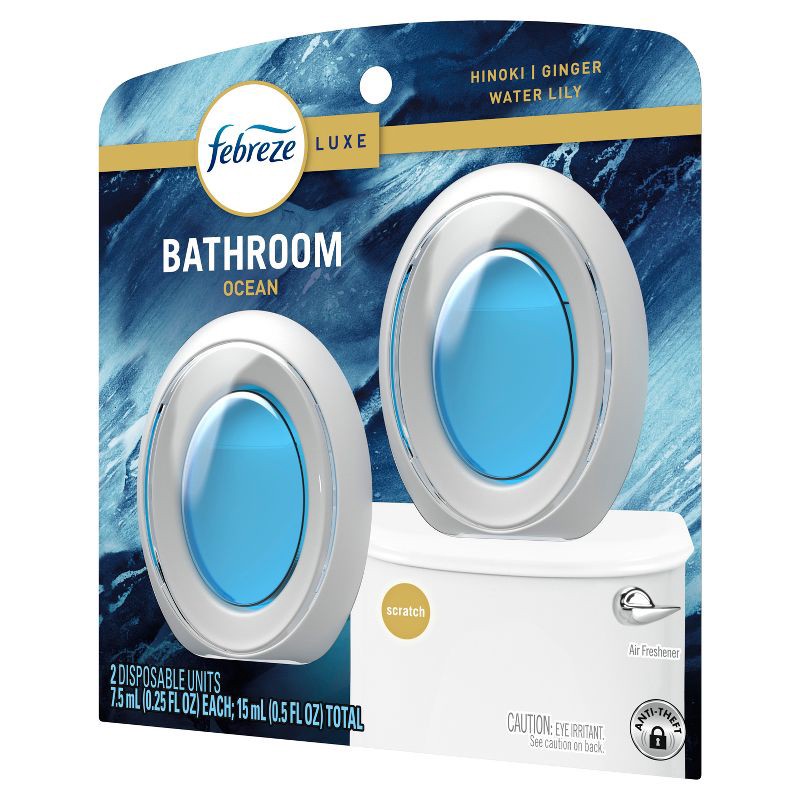 slide 12 of 14, Febreze Ocean Bathroom Air Freshener - 2ct, 2 ct