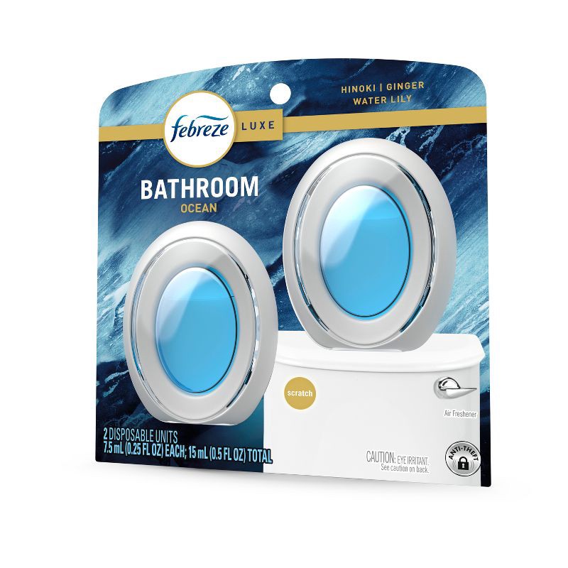 slide 13 of 14, Febreze Ocean Bathroom Air Freshener - 2ct, 2 ct