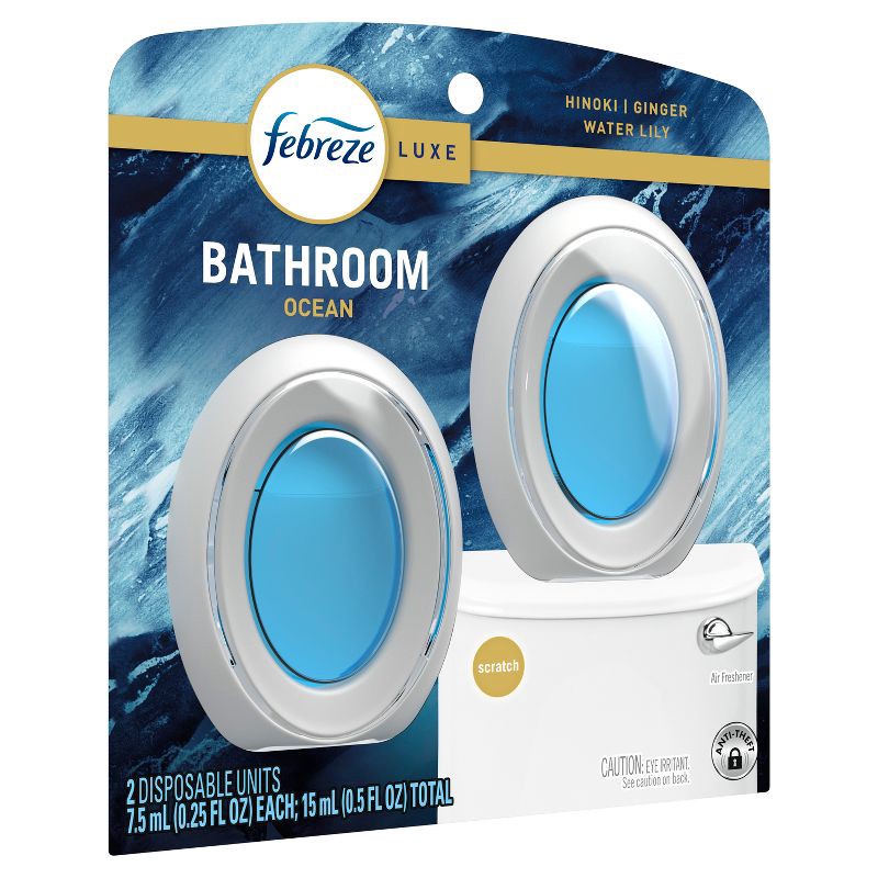 slide 11 of 14, Febreze Ocean Bathroom Air Freshener - 2ct, 2 ct