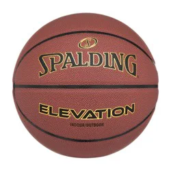 Spalding ELEVATION 27.5" Composite Leather Basketball – Size 5, Game Ready, Indoor/Outdoor