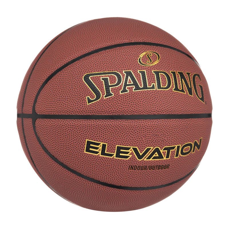slide 2 of 6, Spalding Elevation 28.5'' Basketball: Official Size 6, Indoor/Outdoor Use, 1 ct