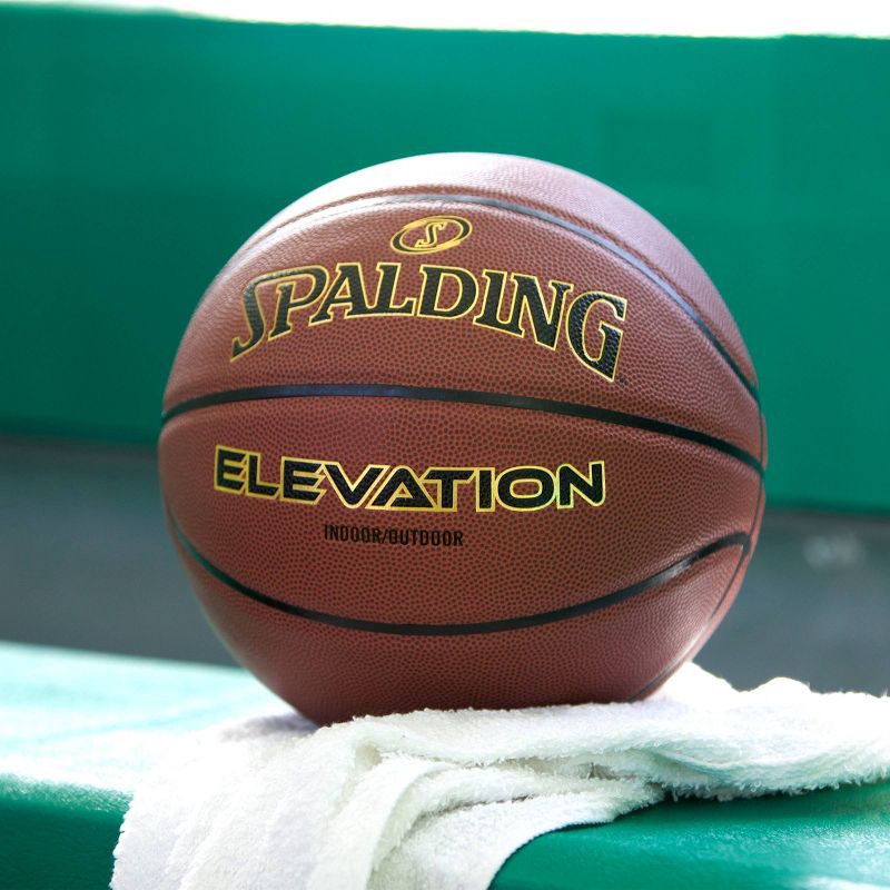 slide 6 of 6, Spalding Elevation 28.5'' Basketball: Official Size 6, Indoor/Outdoor Use, 1 ct