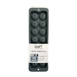 Bary3 Grey Silicone 14 Ball Ice Tray