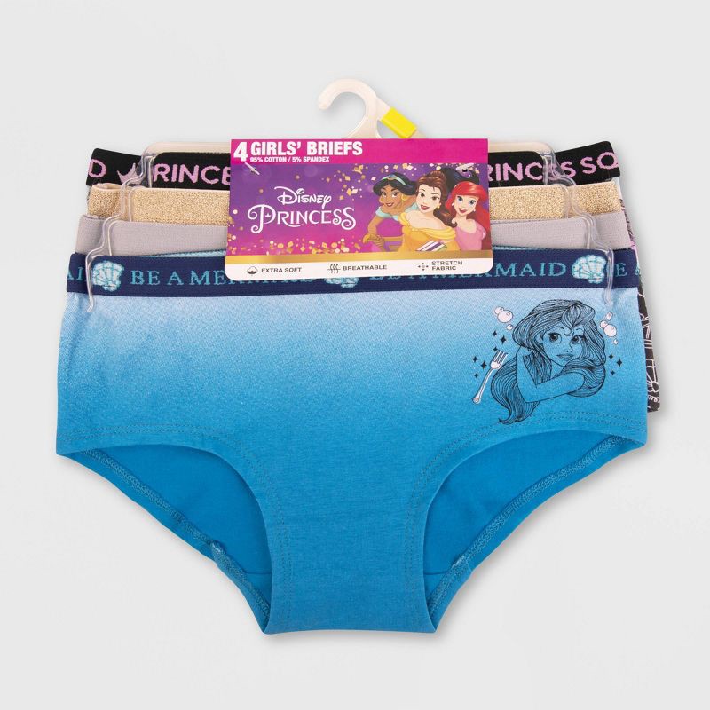 Girls' Disney Princess 4pk Underwear - 8 4 ct