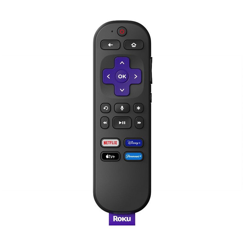 slide 4 of 7, Roku Express 4K+ | Streaming Player HD/4K/HDR with Roku Voice Remote with TV Controls and Premium HDMI Cable, 1 ct