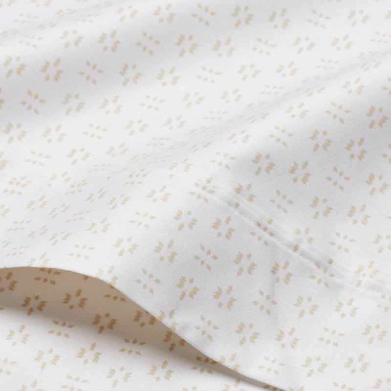 slide 3 of 4, Full Printed Performance 400 Thread Count Sheet Set Arneda - Threshold™: Cotton, Machine Washable, OEKO-TEX Certified, 1 ct