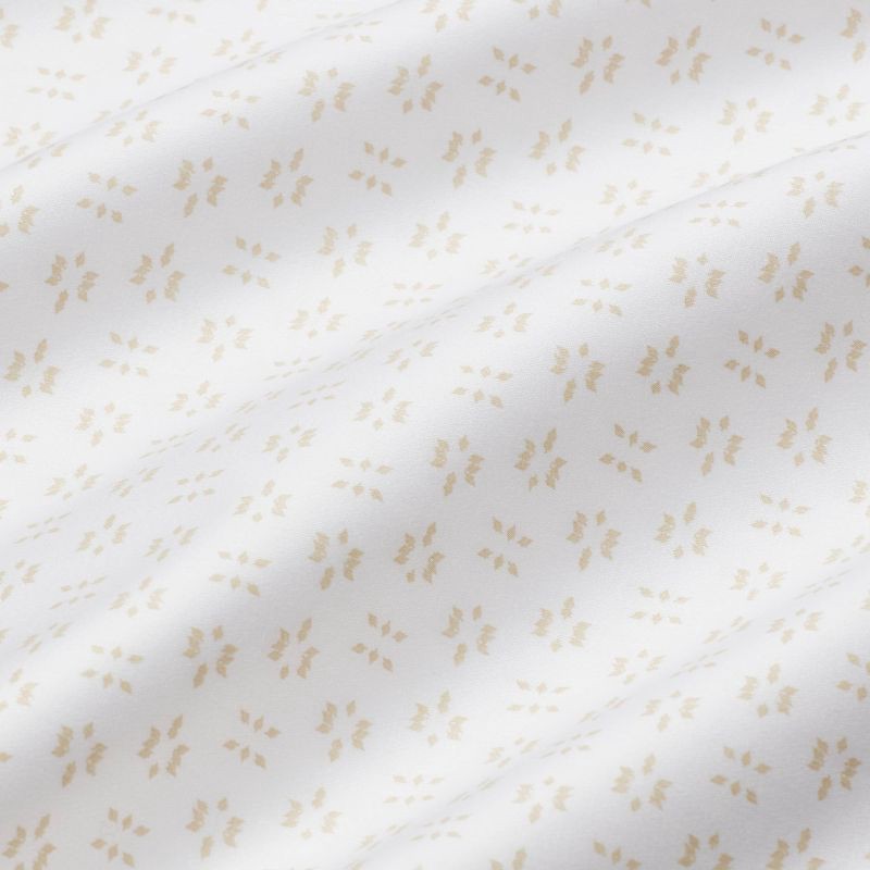 slide 4 of 4, Full Printed Performance 400 Thread Count Sheet Set Arneda - Threshold™: Cotton, Machine Washable, OEKO-TEX Certified, 1 ct
