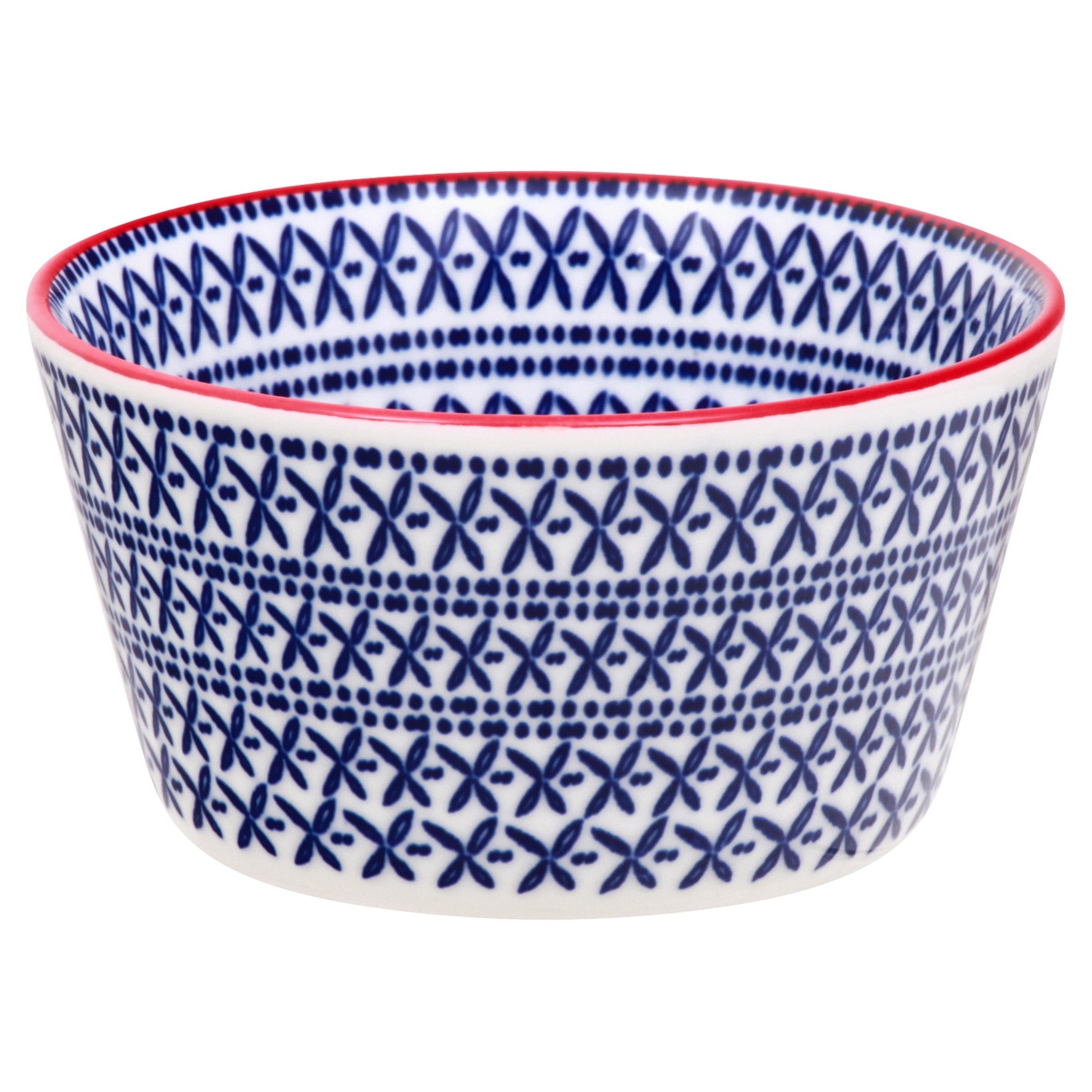 slide 1 of 1, Kitchen & Table Ramekin Blue Bandana, 6 oz