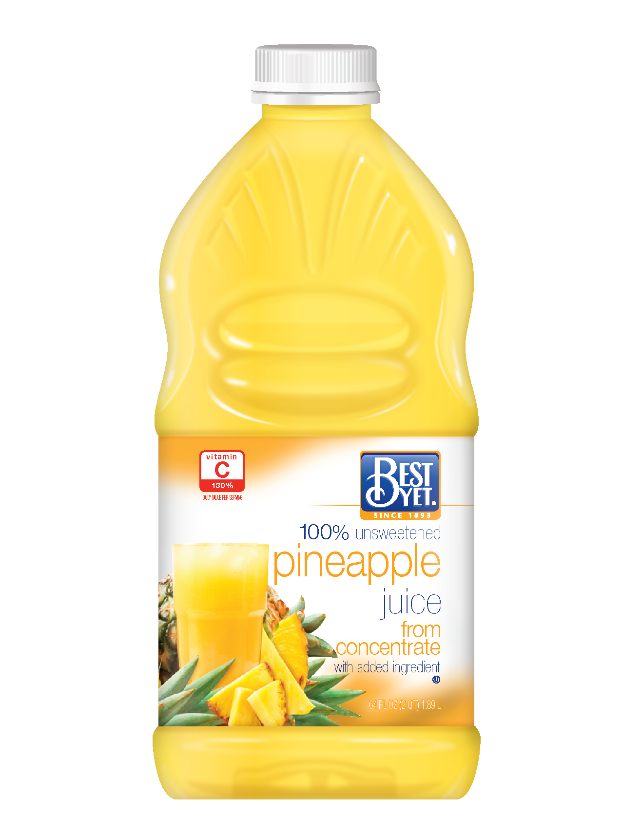 slide 1 of 1, Best Yet Pineapple Juice - 64 oz, 64 oz