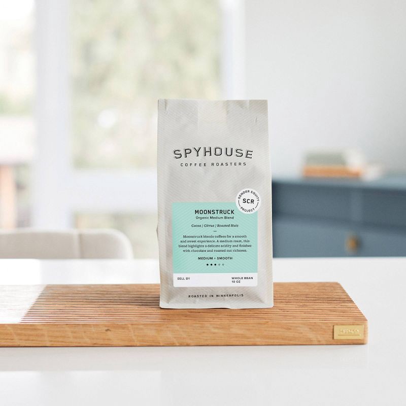 slide 4 of 4, Spyhouse Coffee Roasters Moonstruck Organic Blend Medium Roast Coffee – 10oz, 10 oz
