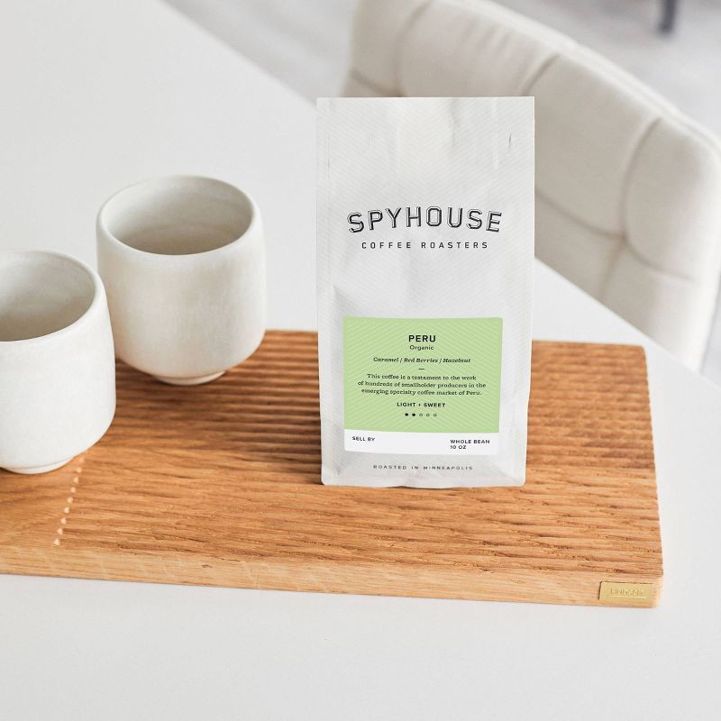 slide 4 of 4, Spyhouse Coffee Roasters Peru Organic Single Origin Medium Roast Coffee - 10oz, 10 oz