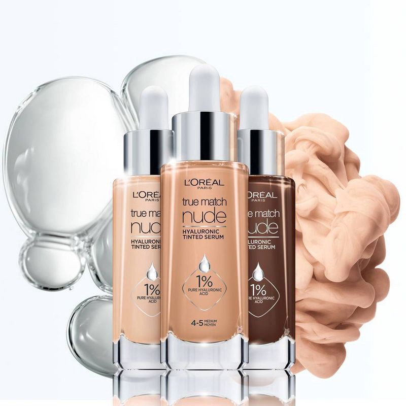 L'Oreal Paris True Match Hyaluronic Tinted Serum Makeup Skincare Hybrid -  7-8 Tan-Deep - 1 fl oz 1 fl oz