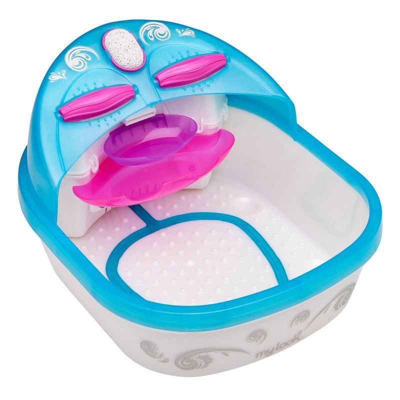 slide 6 of 8, MY LOOK 6-in-1 Light-Up Super Spa Salon Activity Kit: Creative Thinking Craft Set for Kids with Stickers & Nail Polish, 1 ct